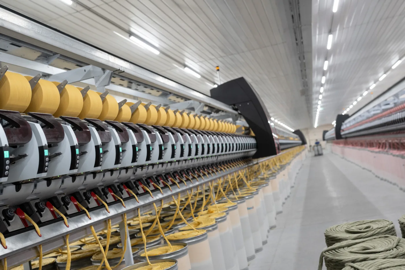 Kuyucak Tekstil open-end eğirme hattı